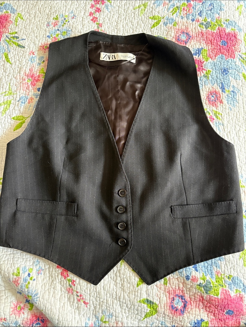 Zara Pinstripe Vest
